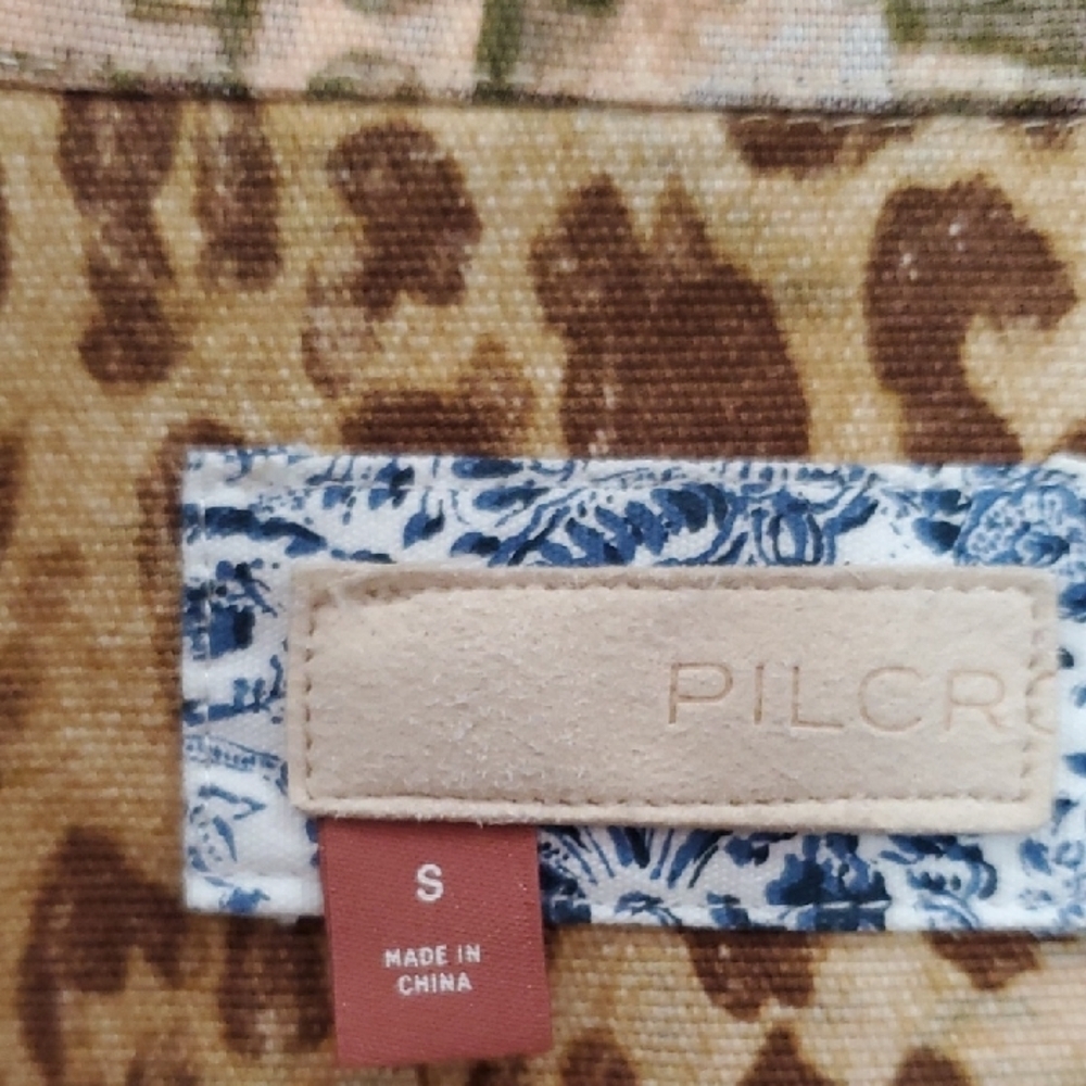 Pilcro Fielder Distressed Chore Coat Jean Jacket Small - Picture 4 of 15